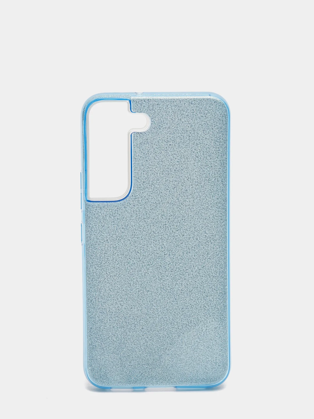 Голубой чехол блестящий для Samsung S22