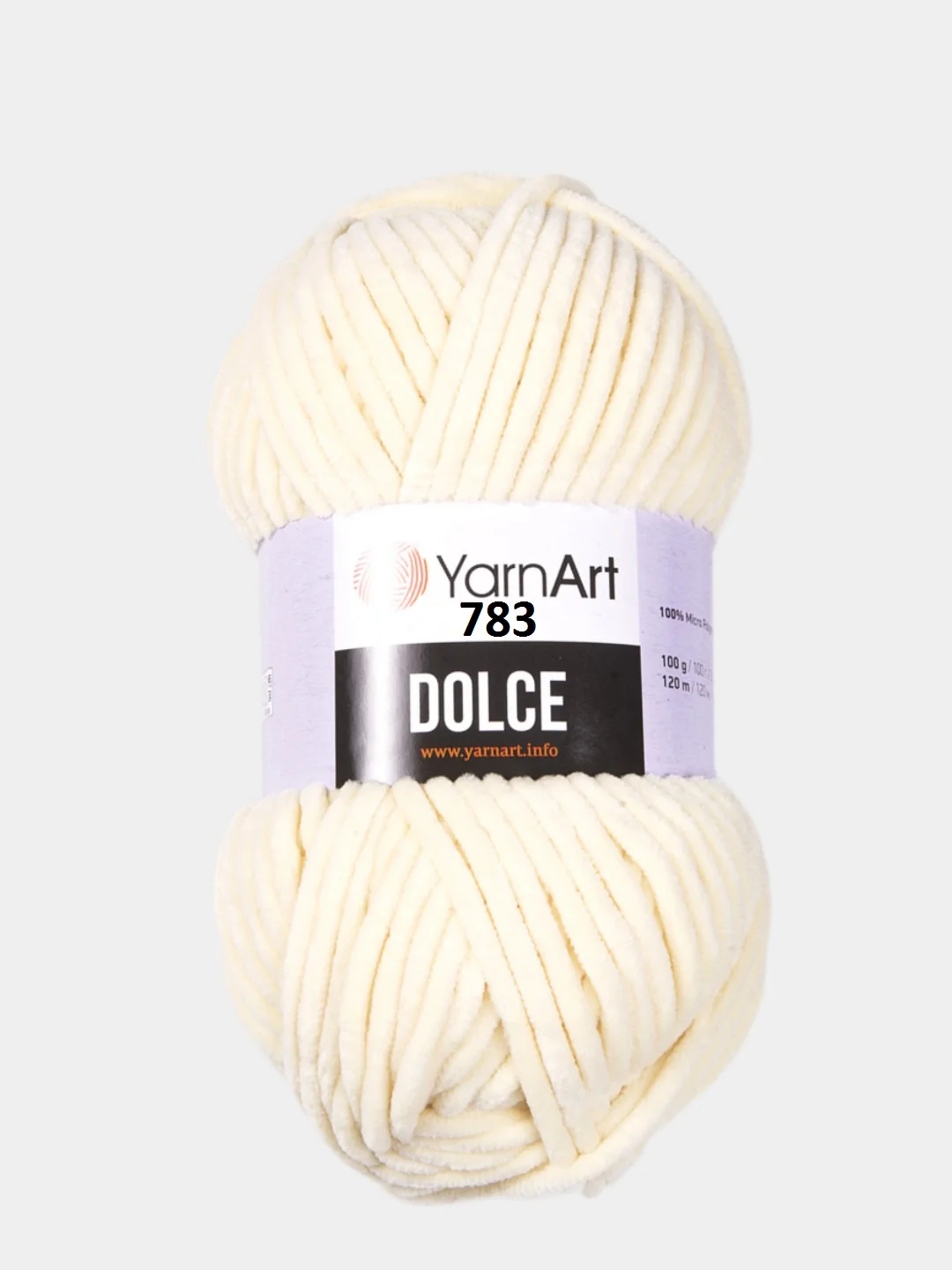 Слоновая кость пряжа плюшевая YarnArt Dolce (ЯрнАрт Дольче)