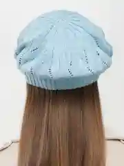 Голубой берет женский ажурный  Ангел