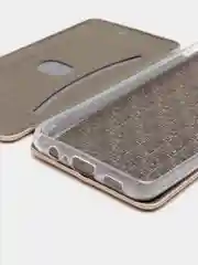 Золотой чехол-книжка для Samsung A01 Core