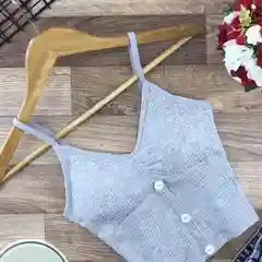 Серый женский топ