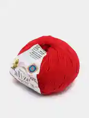 Красный пряжа Alize Cotton Gold Hobby New, 50 г
