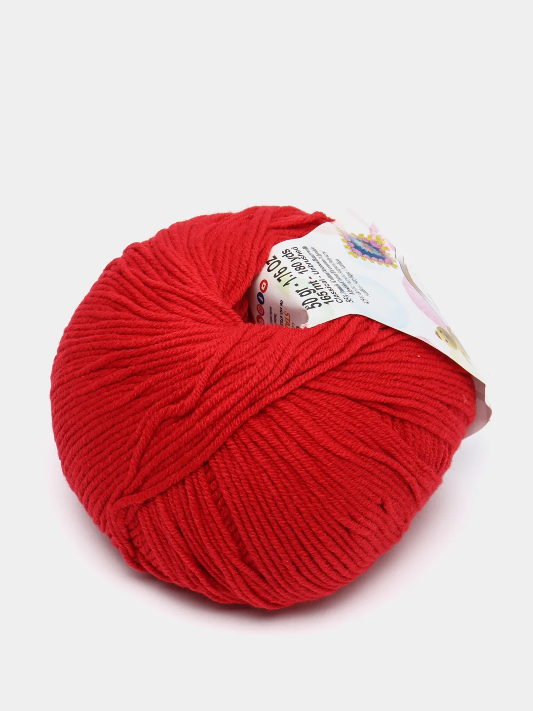Красный пряжа Alize Cotton Gold Hobby New, 50 г