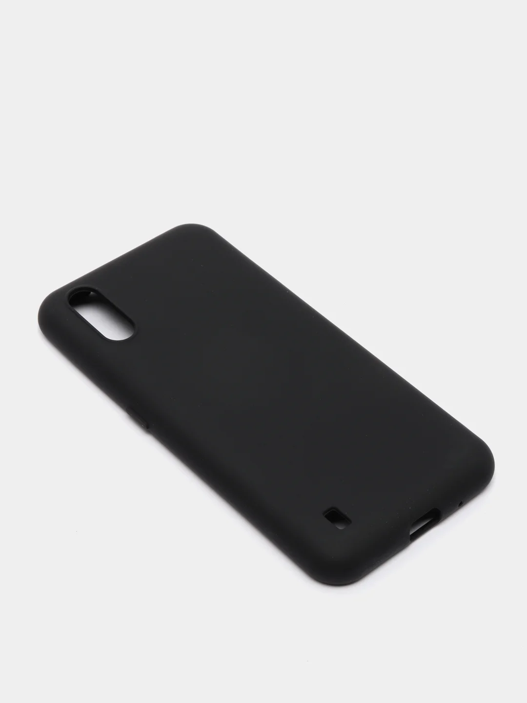 Черный чехол Samsung Galaxy M01 с микрофиброй