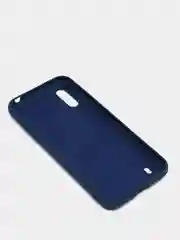 Синий чехол Samsung Galaxy M01 с микрофиброй