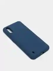 Синий чехол Samsung Galaxy M01 с микрофиброй