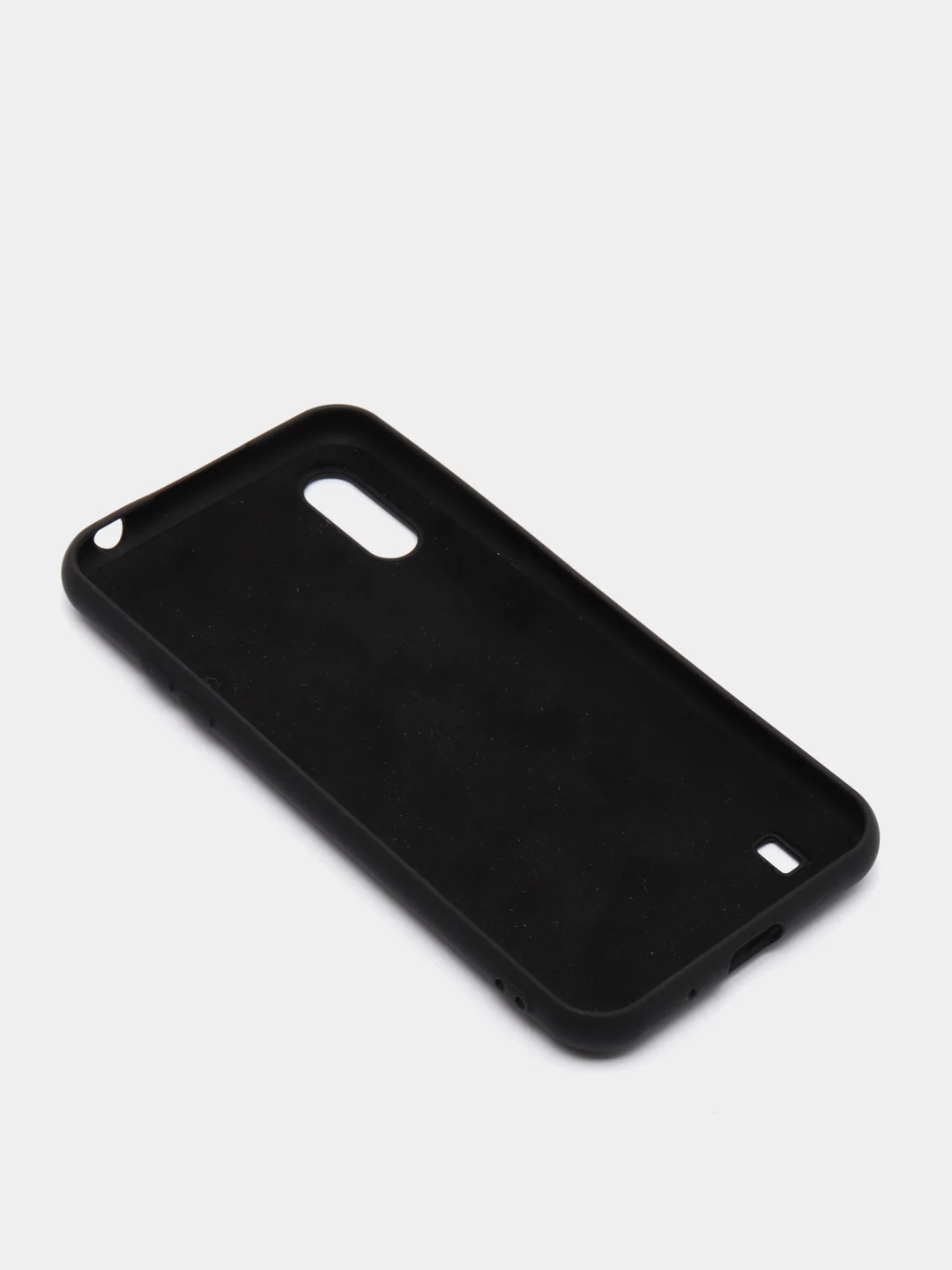 Черный чехол Samsung Galaxy M01 с микрофиброй