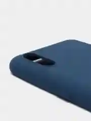 Синий чехол Samsung Galaxy M01 с микрофиброй