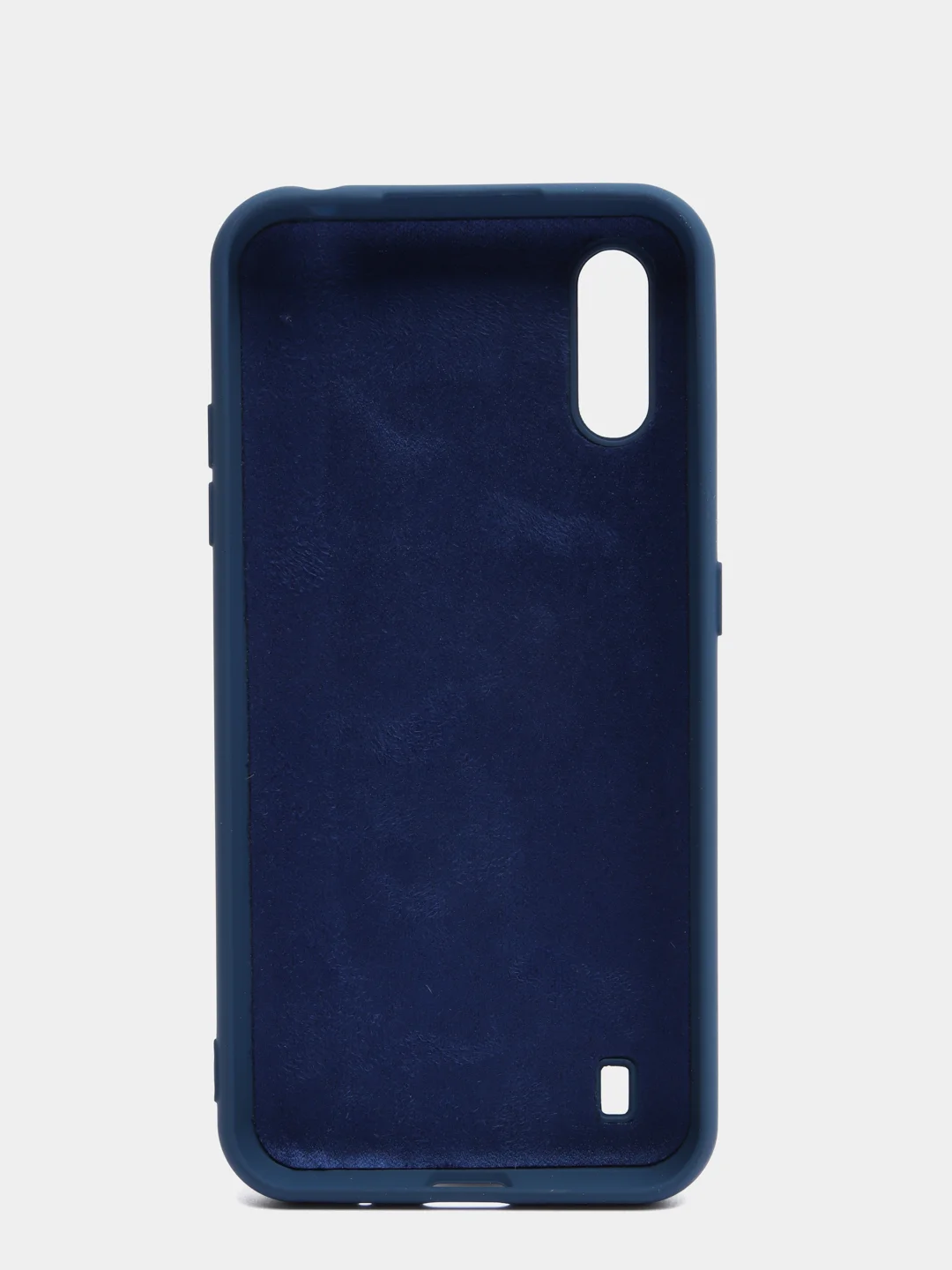 Синий чехол Samsung Galaxy M01 с микрофиброй