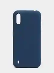 Синий чехол Samsung Galaxy M01 с микрофиброй