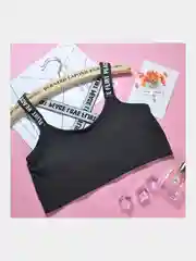 Черный топ женский, спортивный