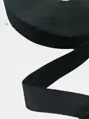 Черный лента бархатная 25 мм, отрез 2 м