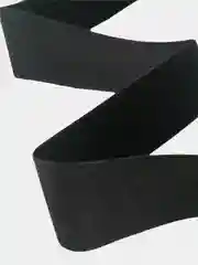 Черный лента бархатная 25 мм, отрез 2 м