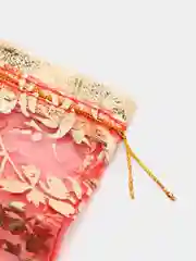 Красный мешочек из органзы