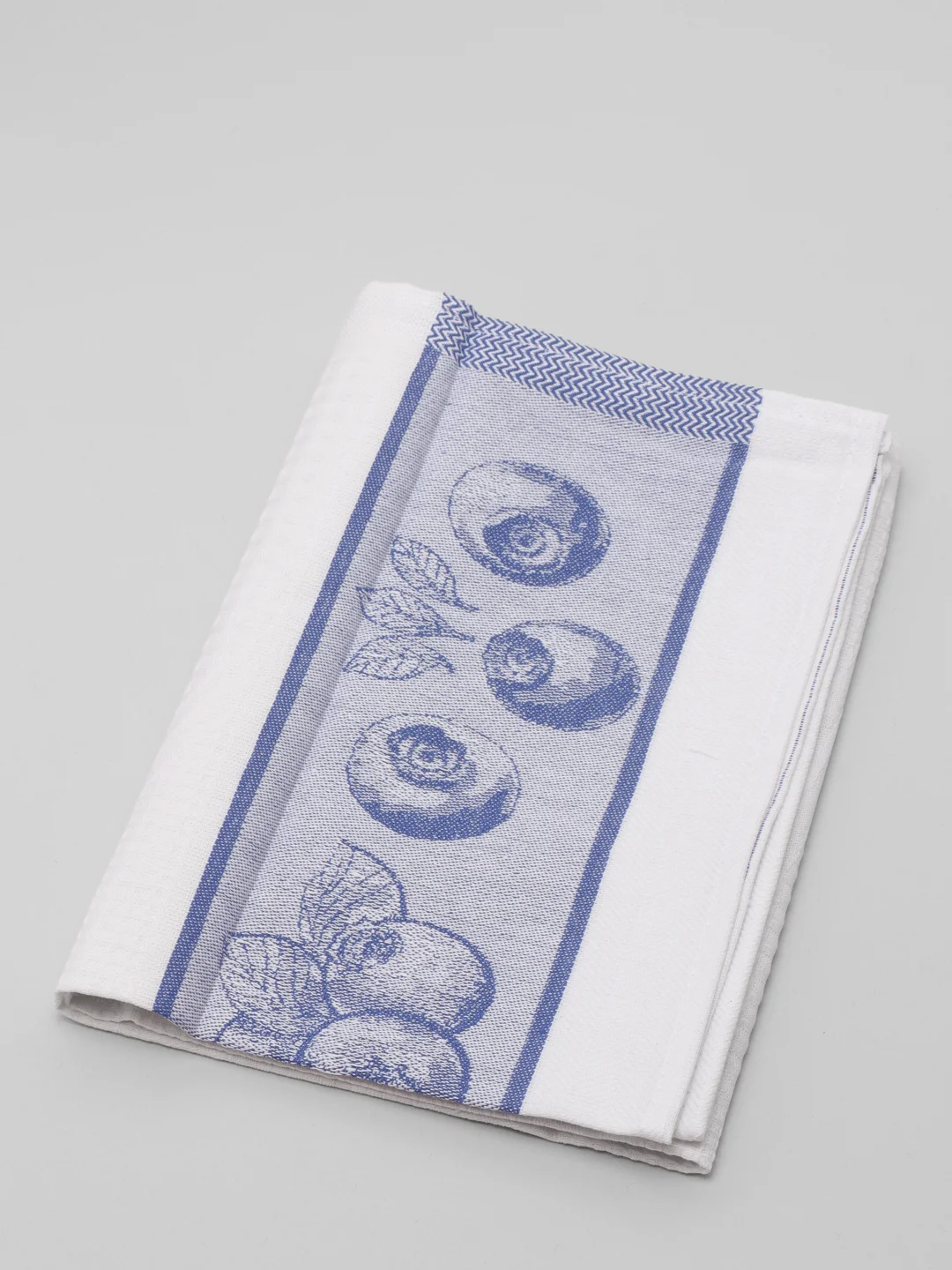 Полотенце Жаккард жак "Черника синий", 240 г/кв.м, 45 х 65 см