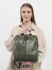 Зеленый рюкзак женский повседневный