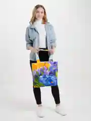 Фиолетовый хозяйственные сумки