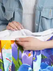 Фиолетовый хозяйственные сумки