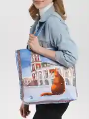 Синий хозяйственные сумки