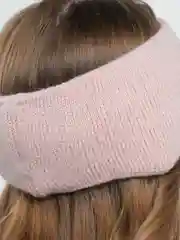 Конфетный повязка на голову, теплая, вязаная с ушами.