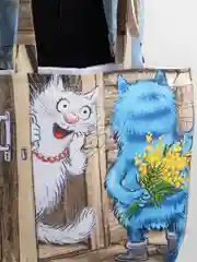Голубой хозяйственные сумки