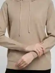 Бежевый свитер С КАПЮШОНОМ