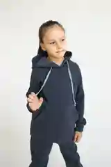 Угольный спортивный костюм двойка для девочек и мальчиков
