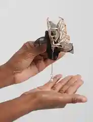 Аметистовый заколка - краб