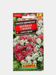 Семена Алиссум приморский смесь сортов "Двойное сияние" набор 1, 3, 5 уп