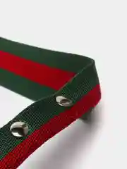Ручка для сумки, фурнитура: серебро, зеленый