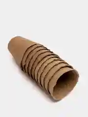 Горшок торфяной, круглый, 80 х 80 мм