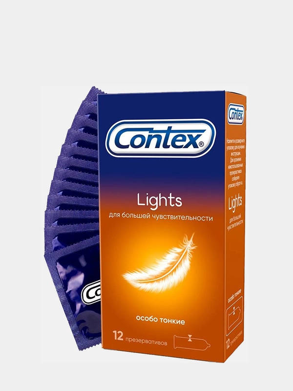 Презервативы особо тонкие Contex "Lights", 12 штук