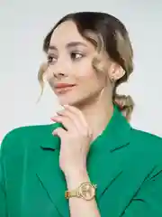 Золотой женские наручные часы с Эйфелевой башней