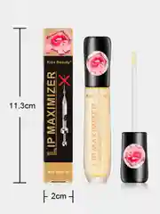 Белый блеск для увеличения губ / блеск для губ, прозрачный Kiss Beauty