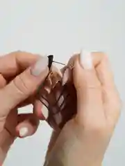 Черный женские серьги гвоздики "Геометрия"