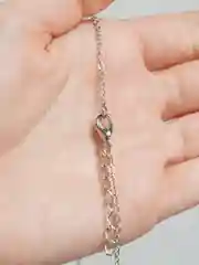 Серебряный цепочка с подвеской "Bitch"