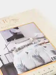 Белый комплект постельного белья ЕВРО
