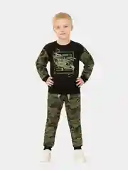Зелёный хаки костюм для мальчика Утенок хаки