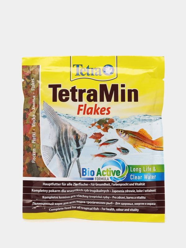 Tetra TetraMin корм для всех видов рыб Flakes в виде хлопьев, 12 г