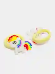 Пурпурный резинки для волос мультяшные "Hello kitty - Хелло Китти" и "Единорог"
