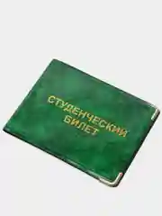 Лесной зеленый обложка для студенческого билета, цвет на выбор