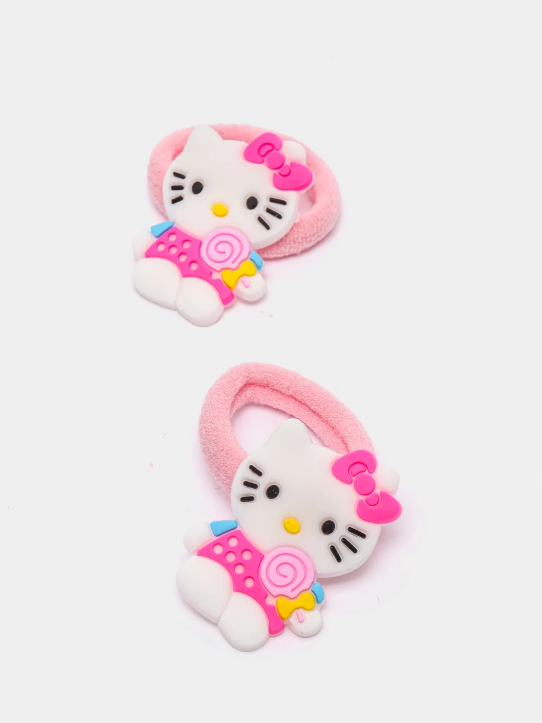 Сиреневый резинки для волос мультяшные "Hello kitty - Хелло Китти" и "Единорог"