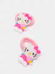 Сиреневый резинки для волос мультяшные "Hello kitty - Хелло Китти" и "Единорог"