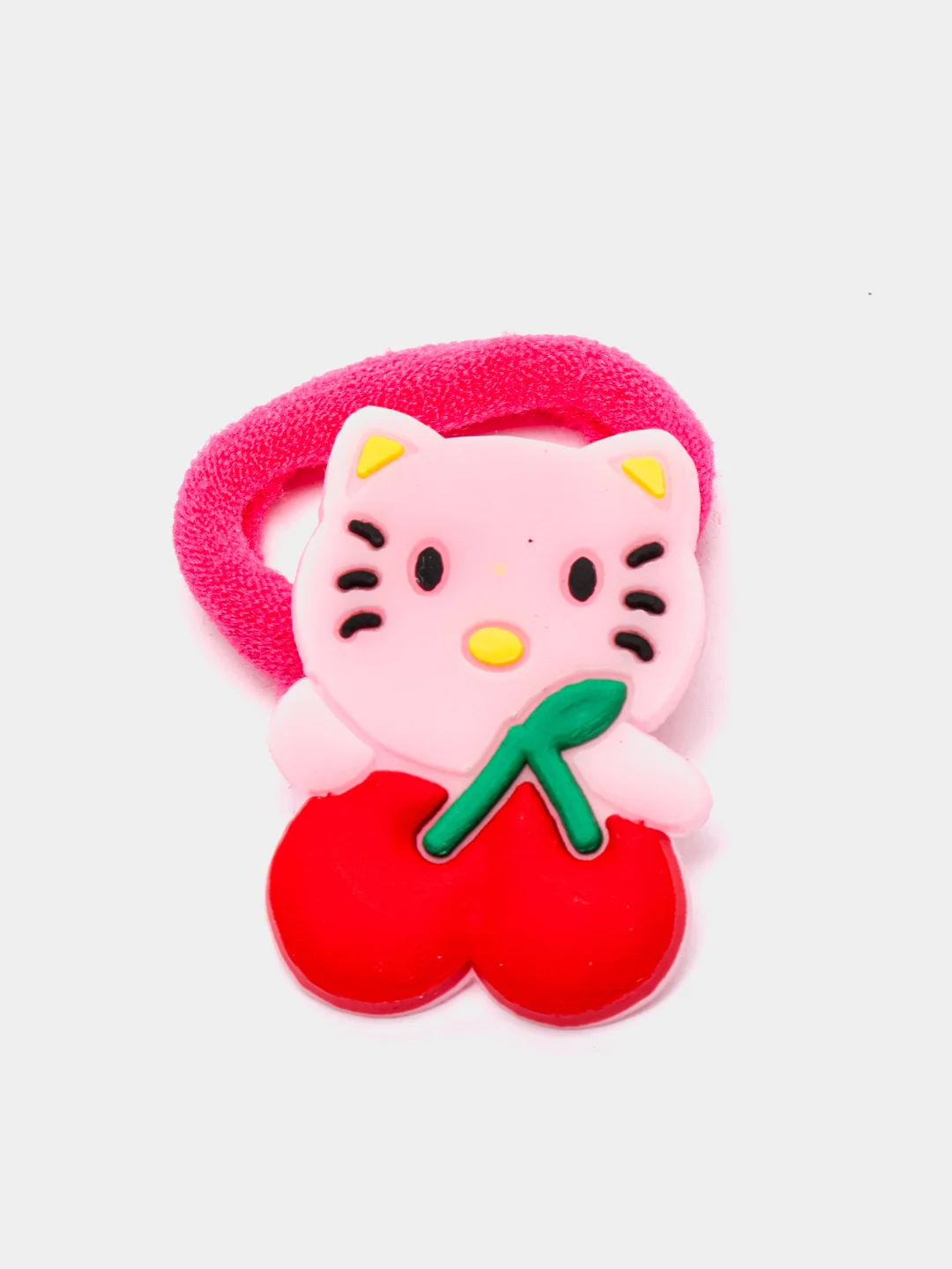 Бордовый резинки для волос мультяшные "Hello kitty - Хелло Китти" и "Единорог"