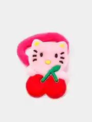 Бордовый резинки для волос мультяшные "Hello kitty - Хелло Китти" и "Единорог"