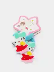 Бирюзовый резинки для волос мультяшные "Hello kitty - Хелло Китти" и "Единорог"