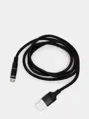 Черный usb-кабель магнитный Twitch 2.1 A, type-c, lightning