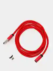 Красный usb кабель магнитный Quick Charge 3.0 быстрый заряд с передачей данных, 2-х метровые