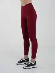 Бордовый женские спортивные легинсы, лосины