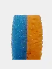 Синий губка фигурная,  двусторонняя, массажная для тела, бани, душа